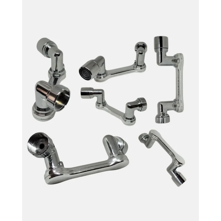 Mey İthalat® 1080° Dönebilen Musluk Ucu – Su Tasarruflu, Esnek ve 360° Çift Eksenli Başlık