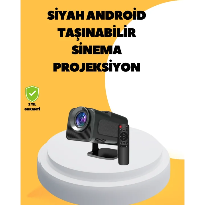 Mey İthalat® 1080P Full HD Çözünürlük ve 4K Destekli Projektör