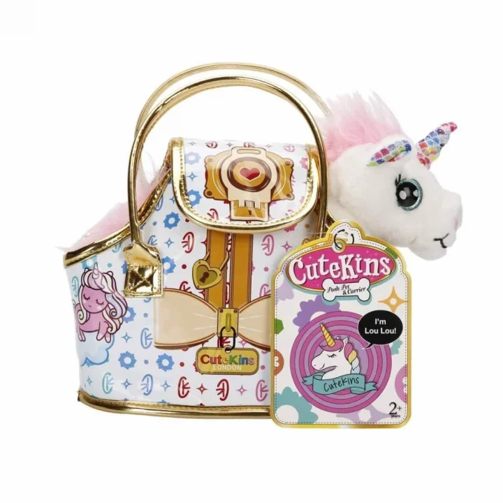 Mey İthalat® 10873 Taşıma Çantalı Peluş Unicorn Lou Lou -
