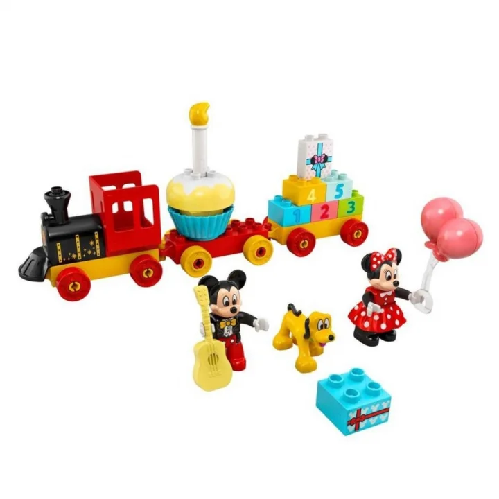 Mey İthalat® 10941  ® Duplo® Mickey ve Minnie Doğum Günü Treni 22 parça +2 yaş