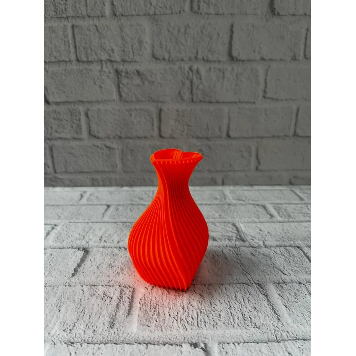 Mey İthalat® 11 cm Turuncu Kalp Formlu Mini Vazo Estetik Dekoratif Obje
