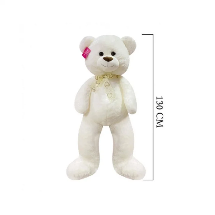 Mey İthalat®  1193 Puffy Salaş Ayı 130 Cm Ekru