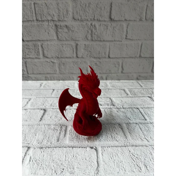 Mey İthalat® 12 cm Kırmızı Ejderha Figürü Koleksiyonluk Dekoratif Biblo
