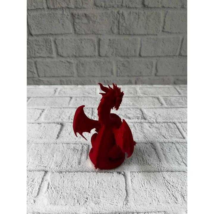Mey İthalat® 12 cm Kırmızı Ejderha Figürü Koleksiyonluk Dekoratif Biblo