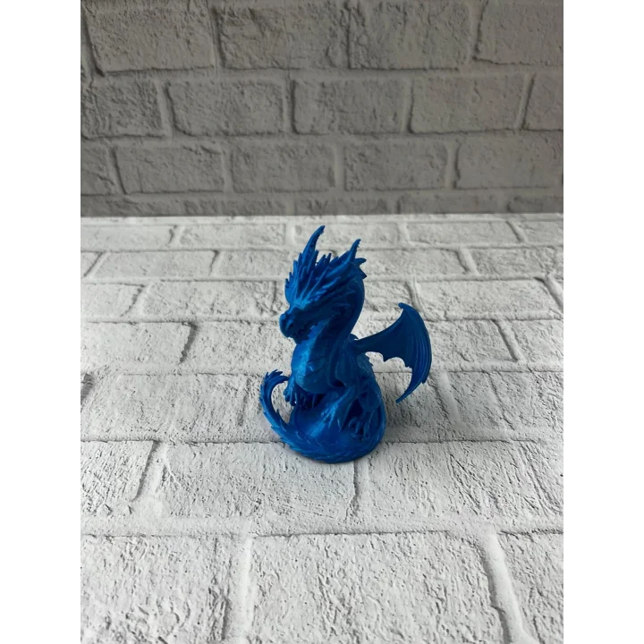 Mey İthalat® 12 cm Mavi Ejderha Figürü Koleksiyonluk Dekoratif Biblo