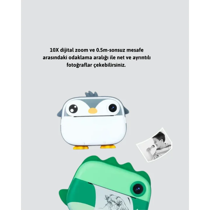 Mey İthalat® 12 Özel Efektli ve Self-Timer Fonksiyonlu Baskı Kamera