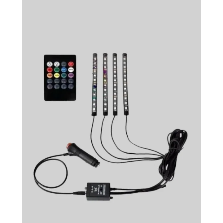 Mey İthalat® 12V LED Işık Seti – Kumandalı ve Renk Ayarlı