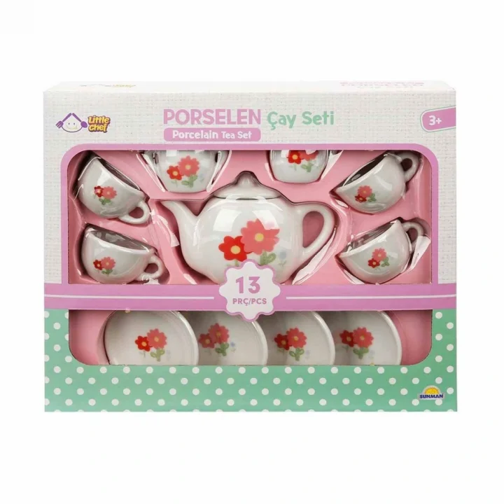 Mey İthalat® 1501 Porselen Çay Seti 13 Parça -