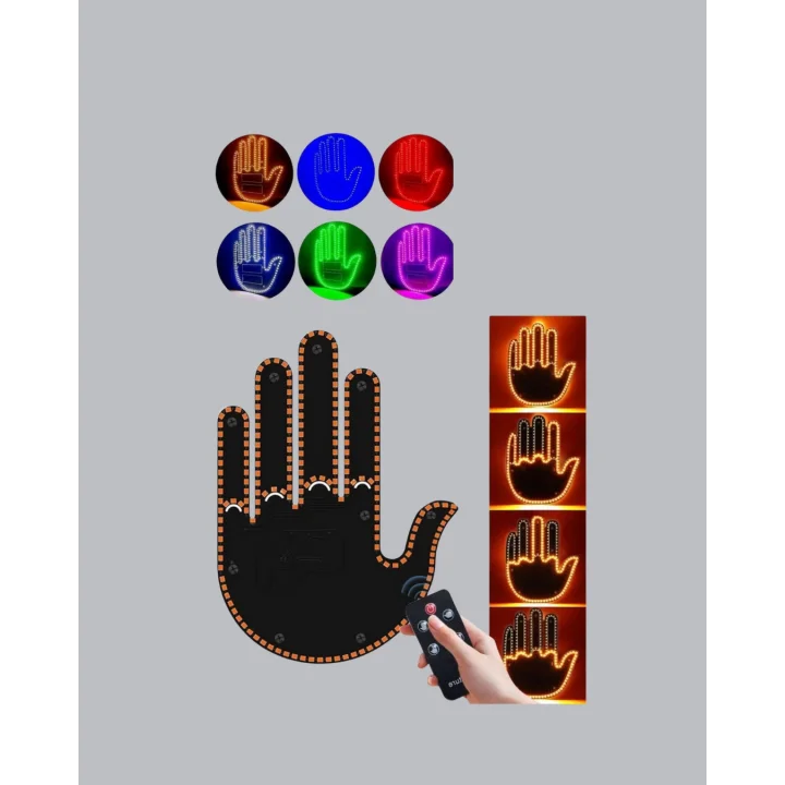 Mey İthalat® 176 LED Amber Renkli El Hareketiyle Kontrol Edilen Motosiklet Dönüş Sinyali