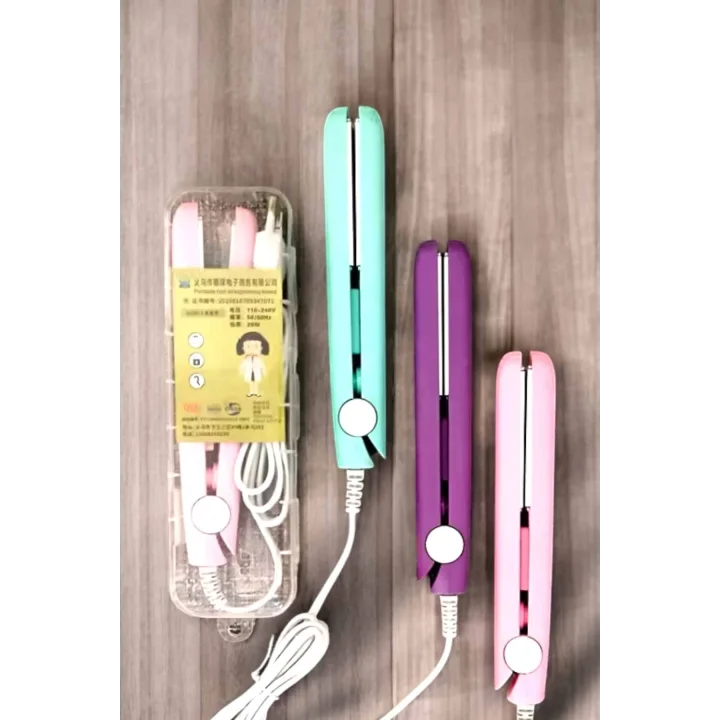 Mey İthalat® 180°C Isı ve Uzun Süre Kalıcı Düzlük Sağlayan Mini Saç Düzleştirici