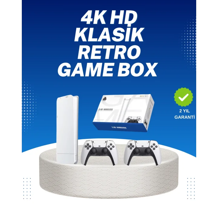 Mey İthalat® 20.000 Klasik Oyun Dahili Kablosuz Kontrollü Oyun Kutusu