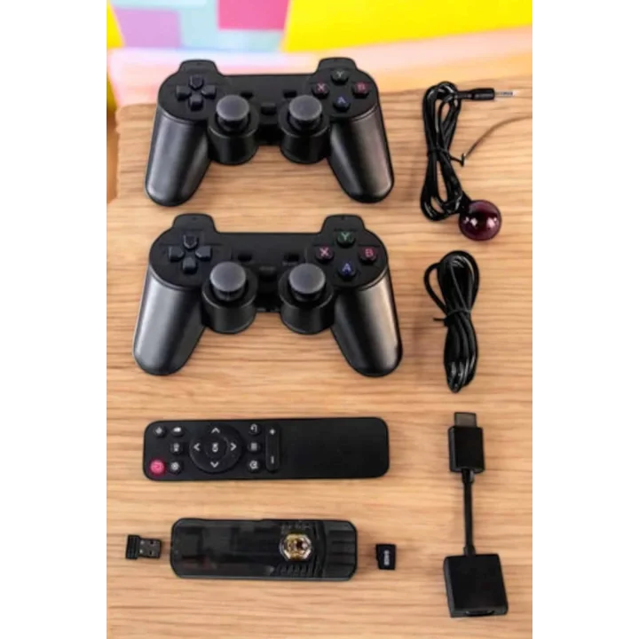 Mey İthalat® 20.000 Oyunlu Premium Model Oyun Konsolu 8k Android Tv HD Game Stick