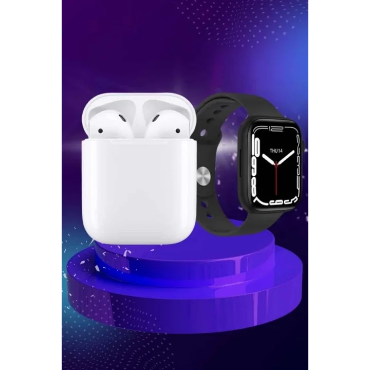 Mey İthalat® 2025 Model Akıllı Saat ve 2.Nesil TWS Bluetooth Kulaklık ANC Özelliği Amoled Ekran