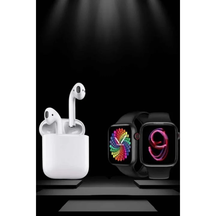 Mey İthalat® 2025 Model Akıllı Saat ve 2.Nesil TWS Bluetooth Kulaklık ANC Özelliği Amoled Ekran