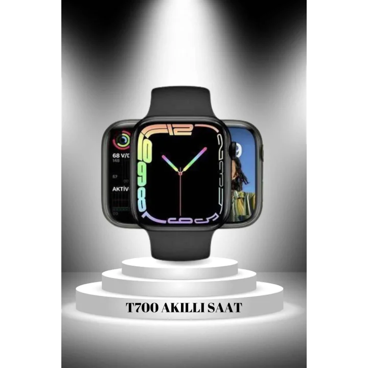 Mey İthalat® 2025 Model Akıllı Saat ve Bluetooth Kulaklık 5.0 Bluetooth Bağlantılı Dokunmatik Ekran