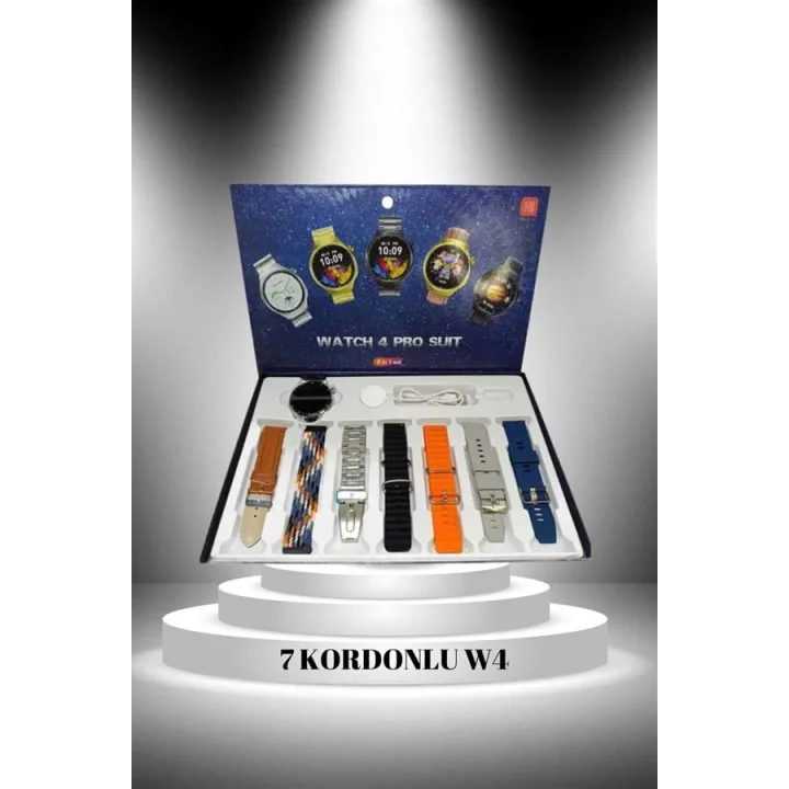 Mey İthalat® 2025 Model Çok Kordonlu Akıllı Saat ve Bluetooth Kulaklık El Fenerli