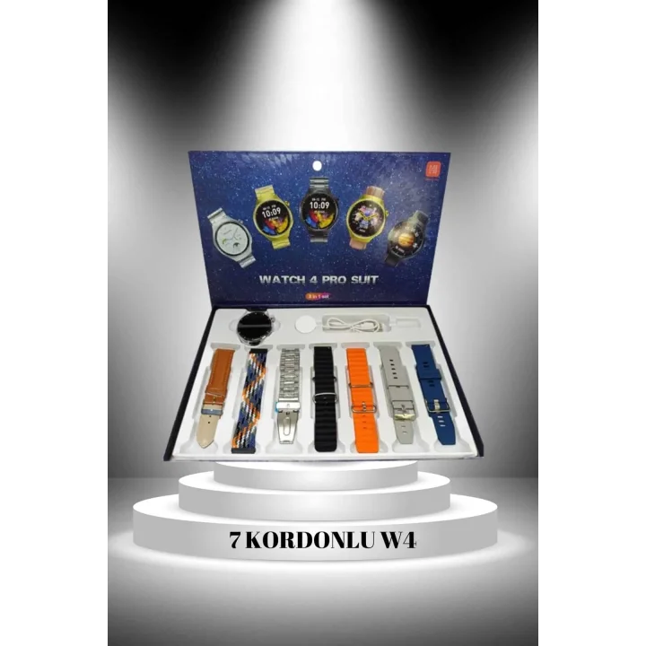 Mey İthalat® 2025 Model Çok Kordonlu Akıllı Saat ve Bluetooth Kulaklık El Fenerli