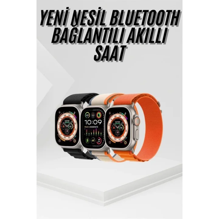 Mey İthalat® 2025 Yeni Model Akıllı Saat Android ve İOS Uyumlu Çağrı Cevaplama