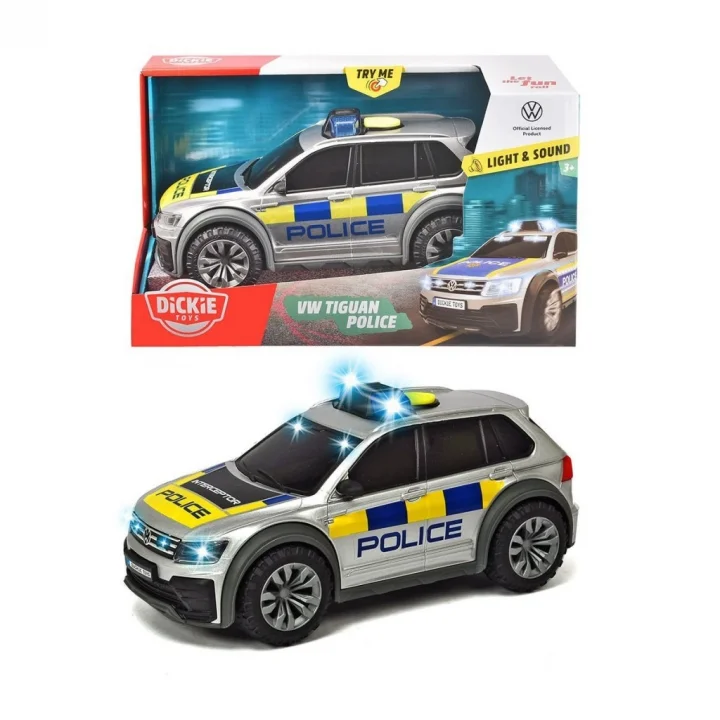 Mey İthalat® 203714013038 Sesli ve Işıklı Uluslararası Polis Arabası -Dickie