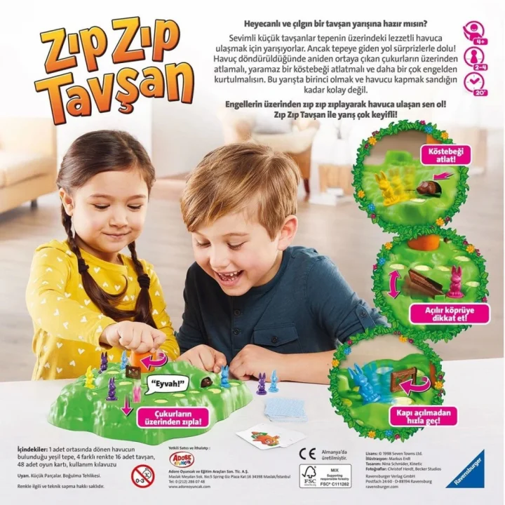 Mey İthalat®  209767 Ravensburger - Zıp Zıp Tavşan +4 yaş