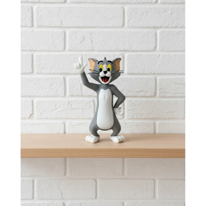 Mey İthalat® 22 cm Tom Figürü Çizgi Karakter Biblo Koleksiyonluk Dekoratif Obje