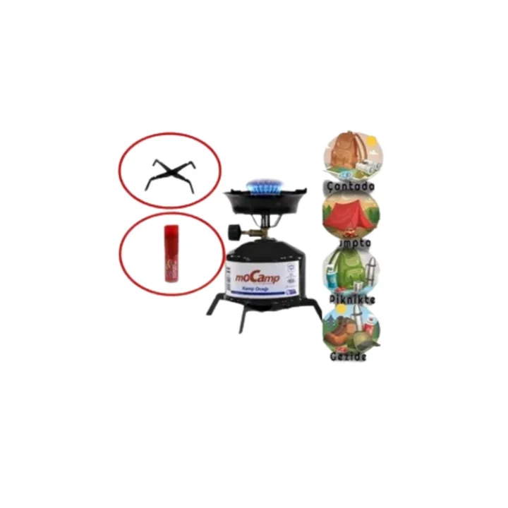Mey İthalat® 220 gr Gaz Tüpüyle 4 Saat Yanabilen Verimli Kamp Ocağı