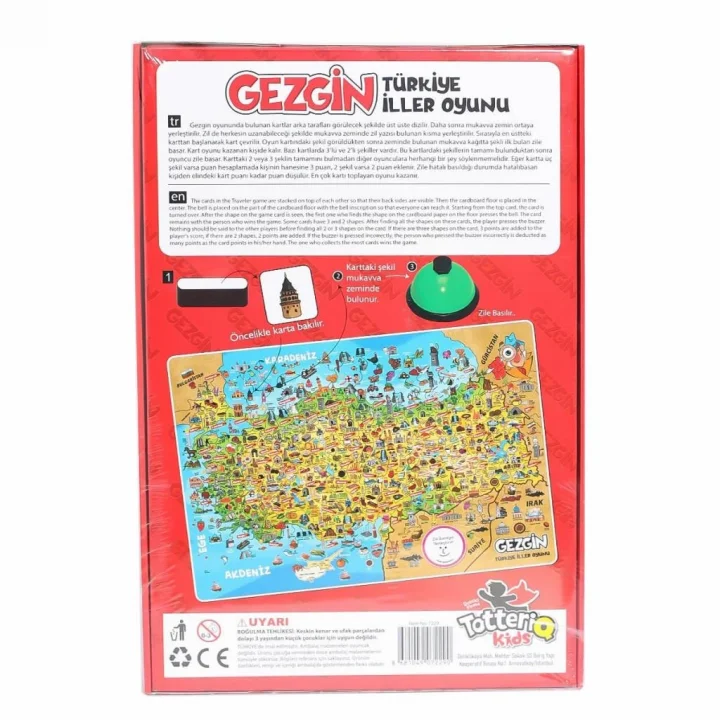 Mey İthalat® 2290 Gezgin Türkiye İller Oyunu