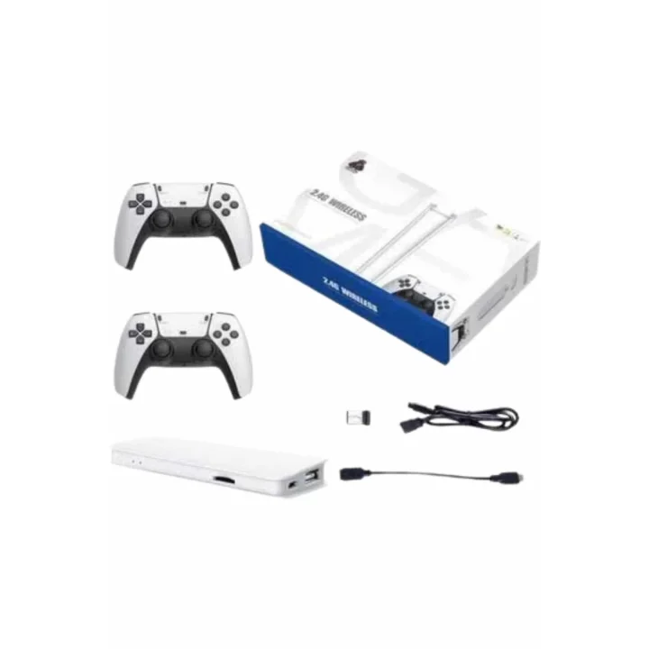 Mey İthalat® 2.4 GHZ Oyun Konsolu Çift Konsol 4K Ultra Hd Game Stick