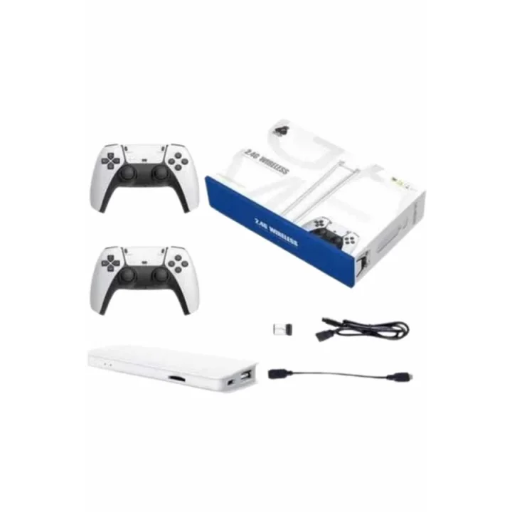 Mey İthalat® 2.4 GHZ Oyun Konsolu Çift Konsol 4K Ultra Hd Game Stick