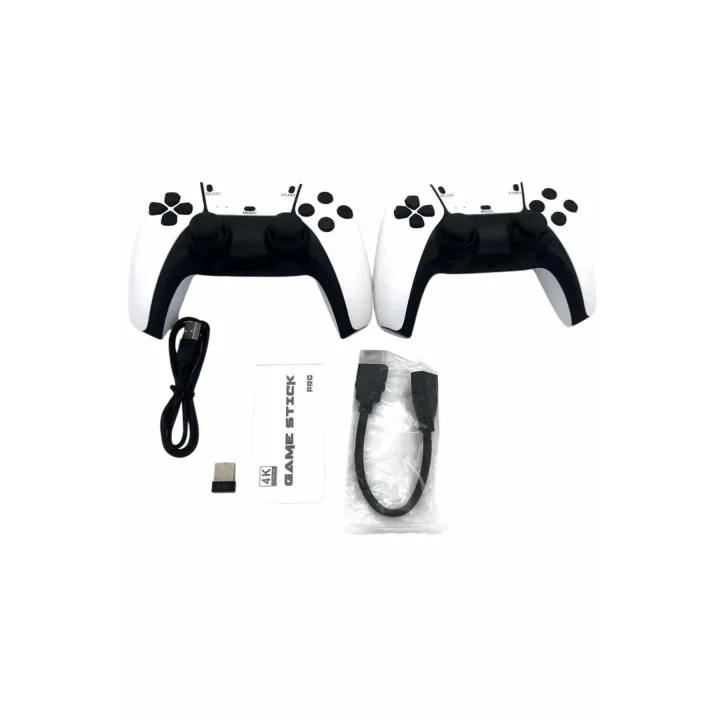 Mey İthalat® 2.4 GHZ Oyun Konsolu Çift Konsol 4K Ultra Hd Game Stick