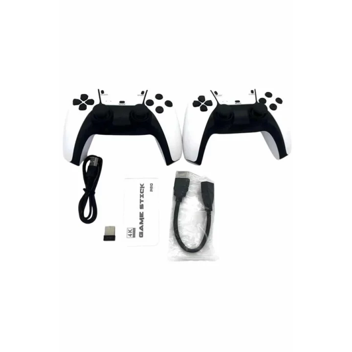 Mey İthalat® 2.4 GHZ Oyun Konsolu Çift Konsol 4K Ultra Hd Game Stick