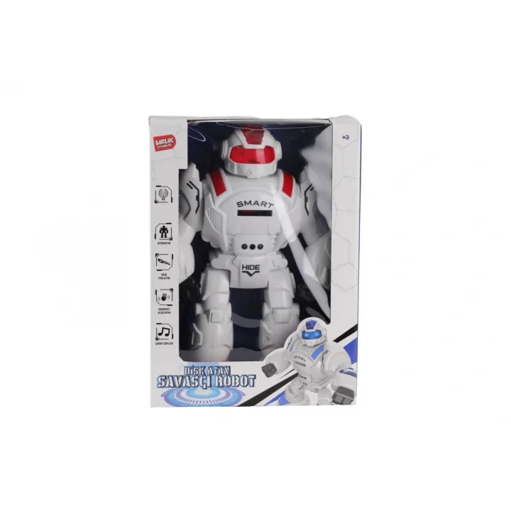 Mey İthalat®  27115 Kumandalı Disk Atan Süper Robot -Birliktoys