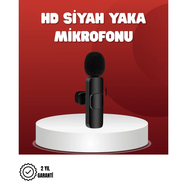 Mey İthalat® 2’li Kablosuz Yaka Mikrofonu iPhone İçin Profesyonel Video Ses