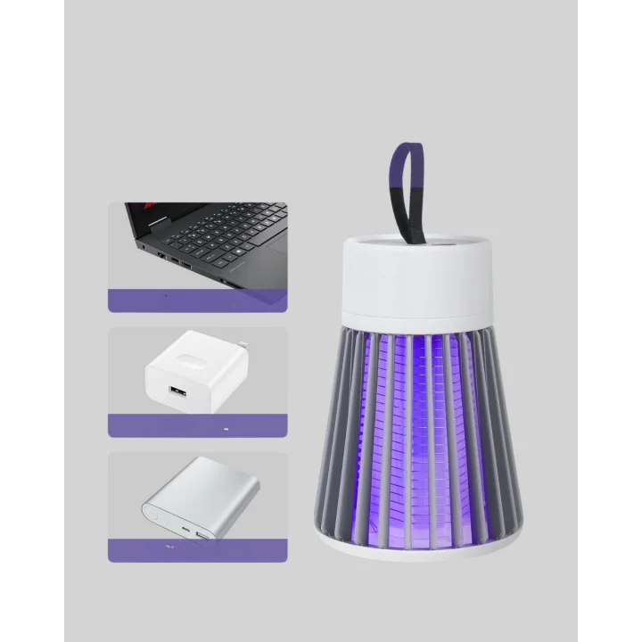 Mey İthalat® 2’si 1 Arada LED Işıklı Elektrikli Böcek Öldürücü