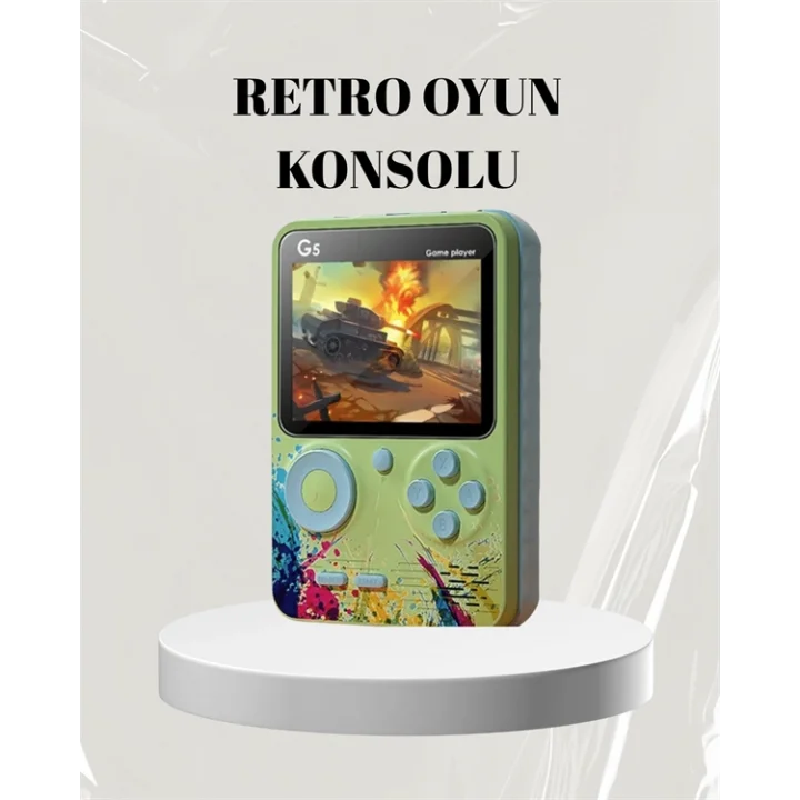 Mey İthalat® 3 İnç Renkli Ekranlı Taşınabilir El Konsolu – G5 Modeli