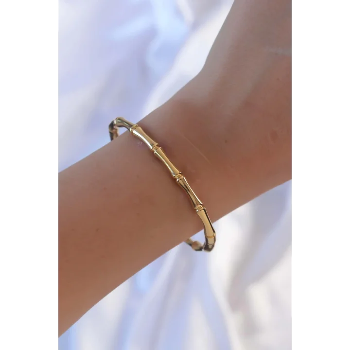 Mey İthalat® 316L Çelik Altın Renk Kemik Model Bileklik