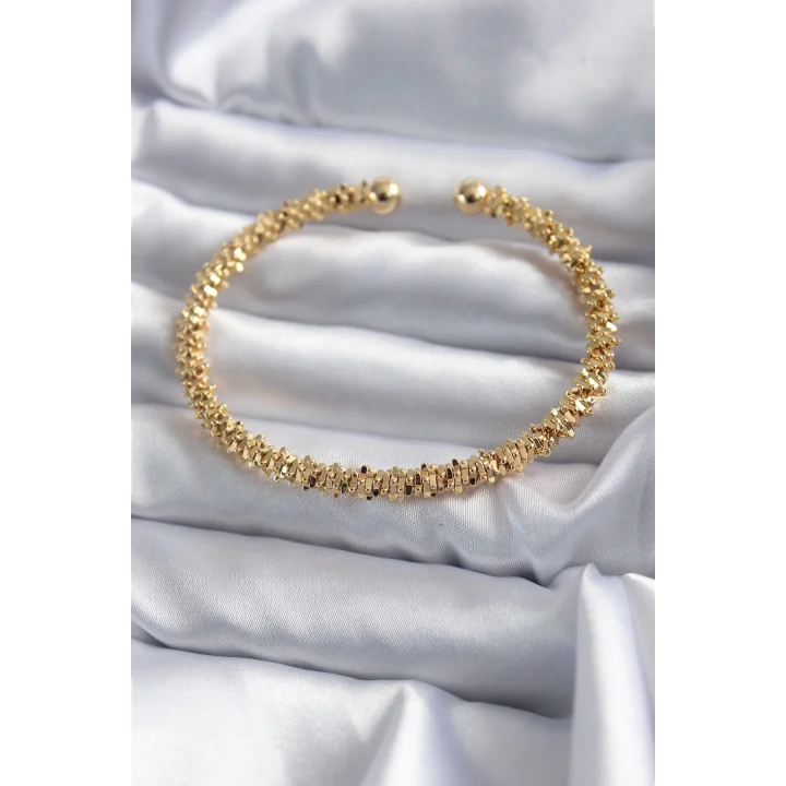 Mey İthalat® 316L Çelik Gold Renk Kadın Bileklik