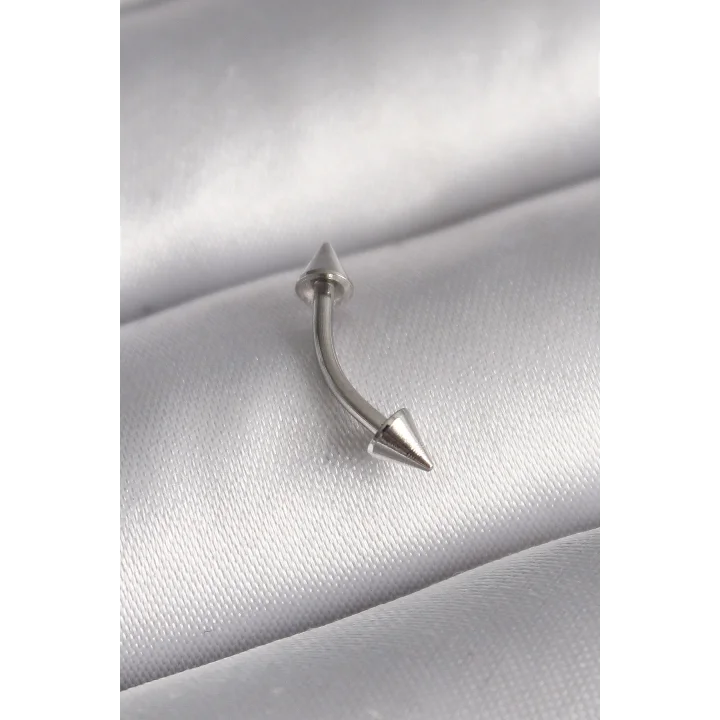 Mey İthalat® 316L Çelik Gümüş Renk Çivi Model Piercing