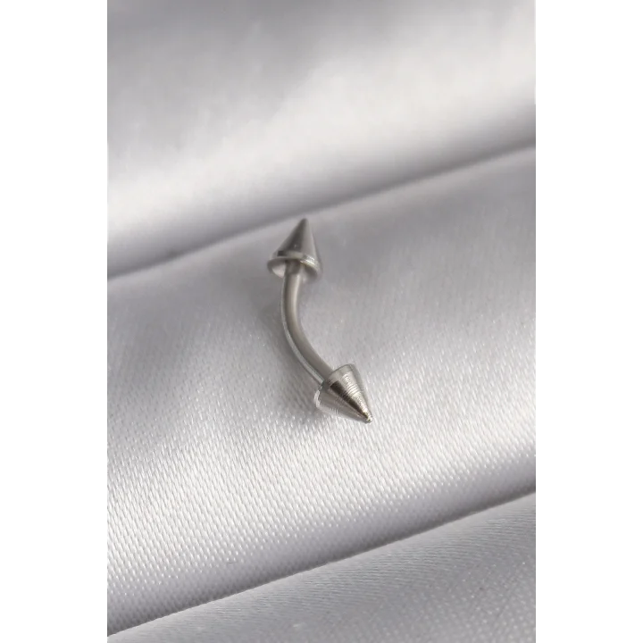 Mey İthalat® 316L Çelik Gümüş Renk Çivi Model Piercing