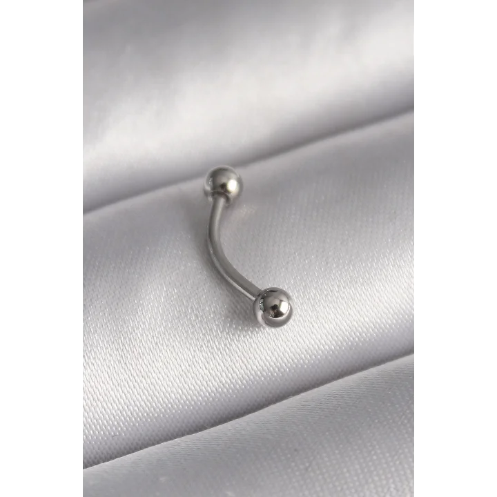 Mey İthalat® 316L Çelik Gümüş Renk Topçuk Model Piercing