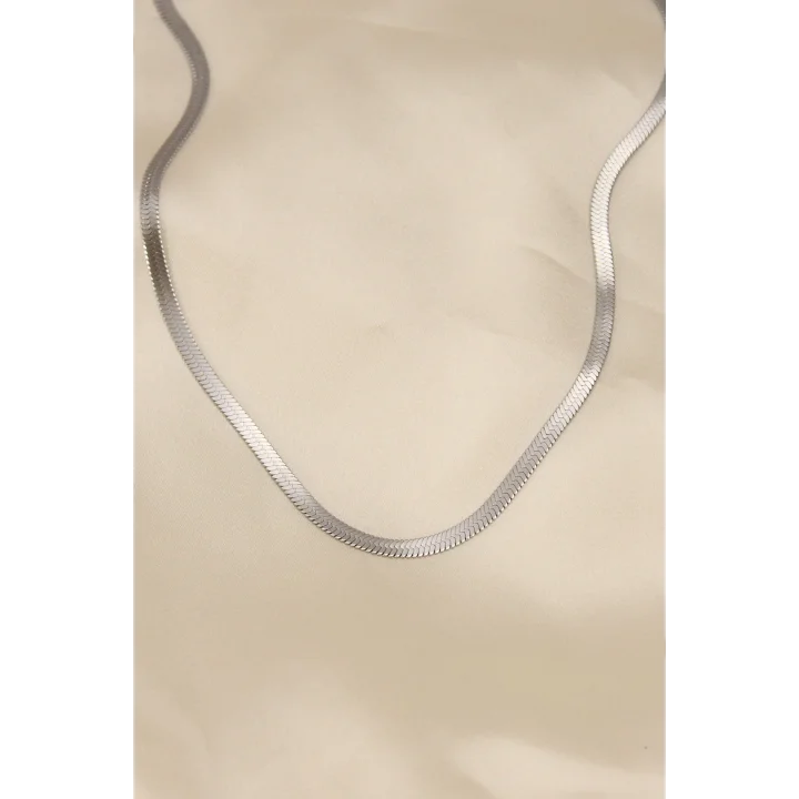 Mey İthalat® 316L Çelik Silver Renk 45 cm İtalyan Zincir Model Kadın Kolye