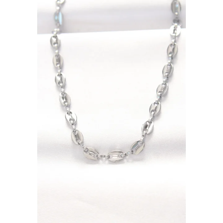 Mey İthalat® 316L Çelik Silver Renk Gemici Zincir Kolye