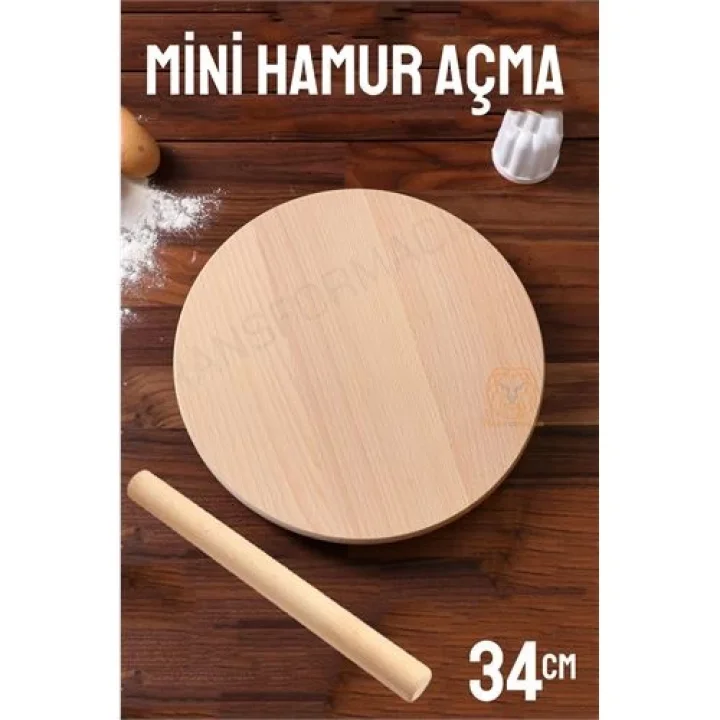 Mey İthalat® 34 Cm Merdaneli Hamur Açma Masası 715494