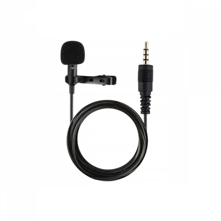 Mey İthalat®  3.5mm Jak 1.5 Metre Double Mikrofon - Siyah