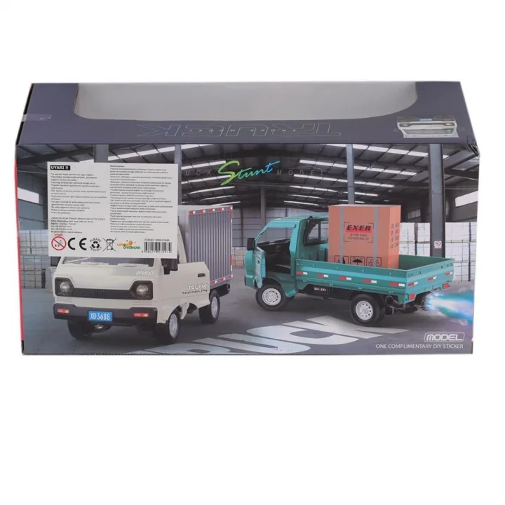 Mey İthalat® 3688-G148A Şarjlı Kumandalı Duman Atan Kamyon