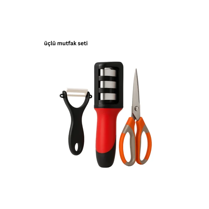 Mey İthalat® 3’lü Mutfak Makası Seti