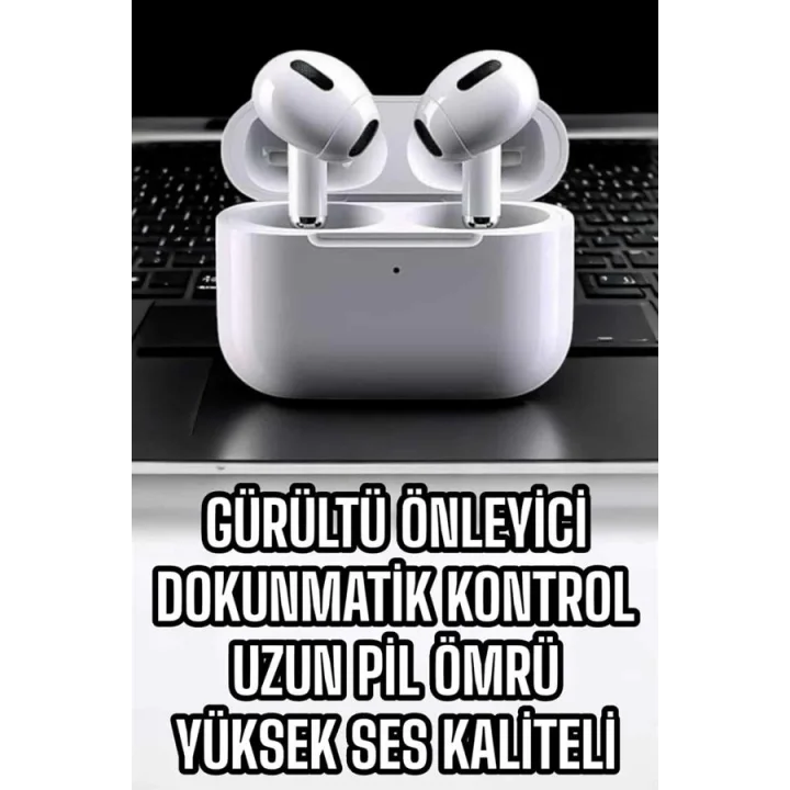 Mey İthalat® 3.Nesil TWS Bluetooth Kulaklık Mikrofonlu ANC Özelliği Dokunmatik Kontrol