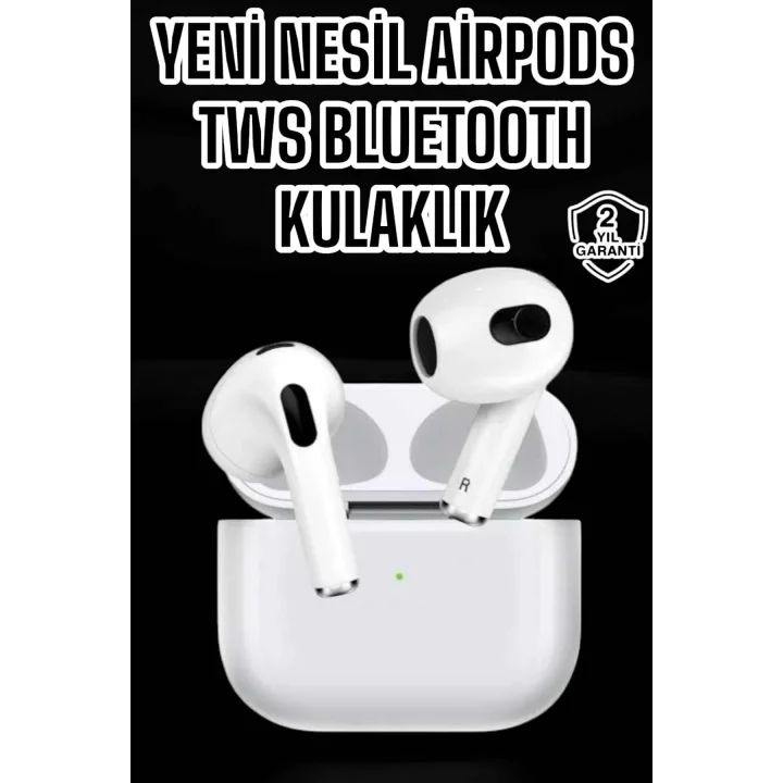 Mey İthalat® 3.Nesil TWS Bluetooth Kulaklık Mikrofonlu ANC Özelliği Dokunmatik Kontrol
