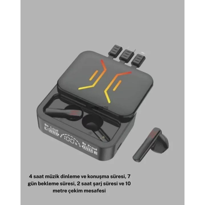 Mey İthalat® 3’ü 1 Arada Kablolu ve Kablosuz Bluetooth 5.3 Kulaklık