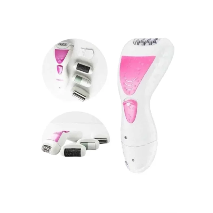 Mey İthalat® 4 Başlıklı Bakım Cihazı Epilatör Tüy Alma Makinesi Topuk Törpüsü